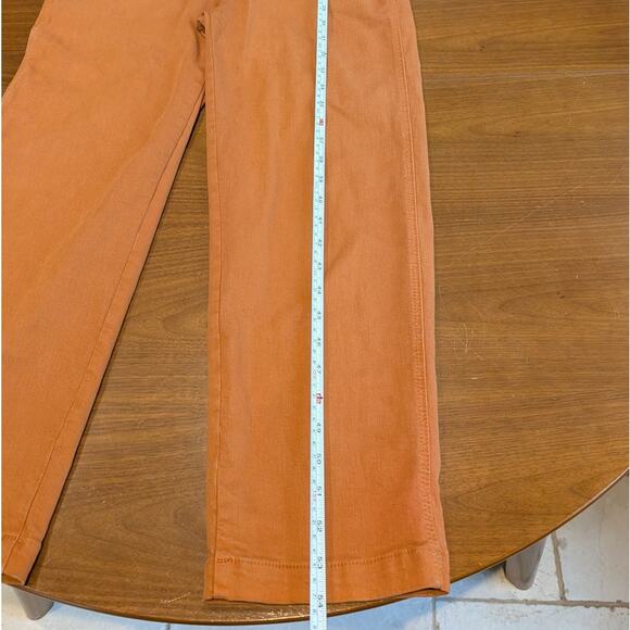 Anthropologie Mother Orange Brown The Fixer Denim Utility Jumpsuit, Size XS - Picture 5 of 13
